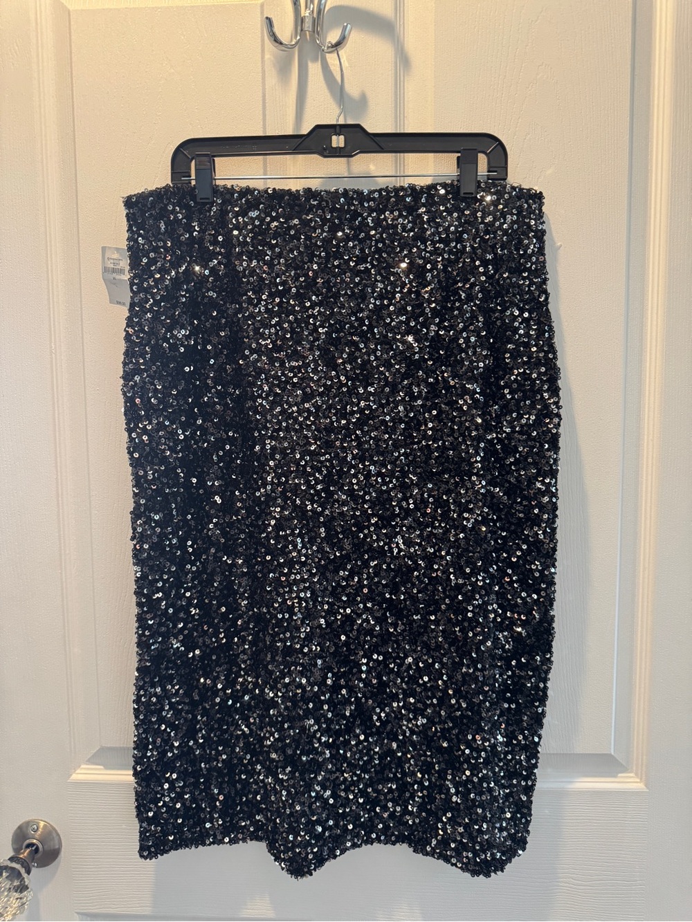 GAP Black Sequin Pencil Skirt